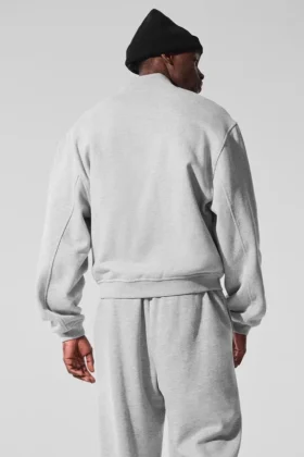 Renown Varsity Ceket – Atletik Heather Gri