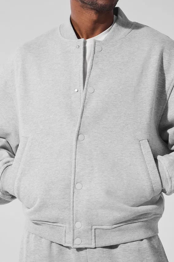 Renown Varsity Ceket - Atletik Heather Gri