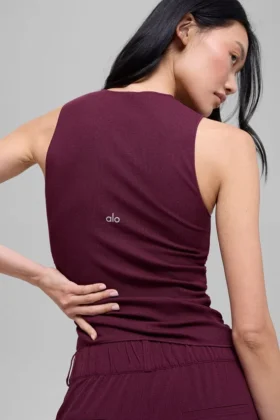 Örgü Desenli En Pointe Atlet – Bordo