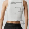 Örgü Modal Henley Atlet - Beyaz