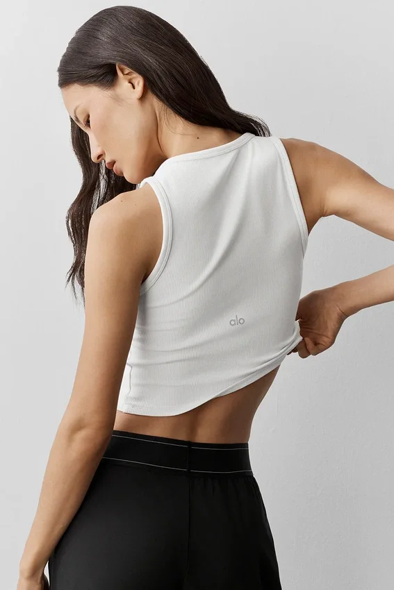 Örgü Modal Henley Atlet - Beyaz