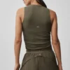 Ribbed En Pointe Tank - Zeytin Ağacı