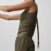 Ribbed En Pointe Tank - Zeytin Ağacı