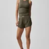 Ribbed En Pointe Tank - Zeytin Ağacı