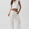 Ripstop Electric Düz Paça Pantolon - Beyaz