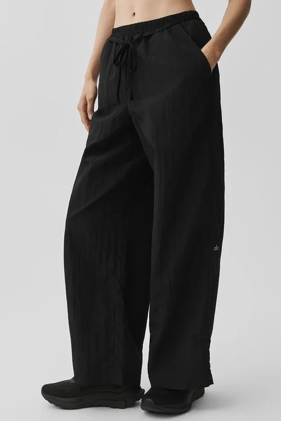Ripstop Electric Düz Paça Pantolon - Siyah