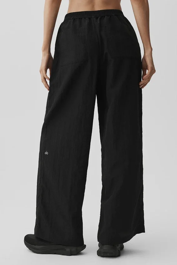 Ripstop Electric Düz Paça Pantolon - Siyah