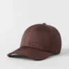 Saten Off-Duty Şapka - Brownstone