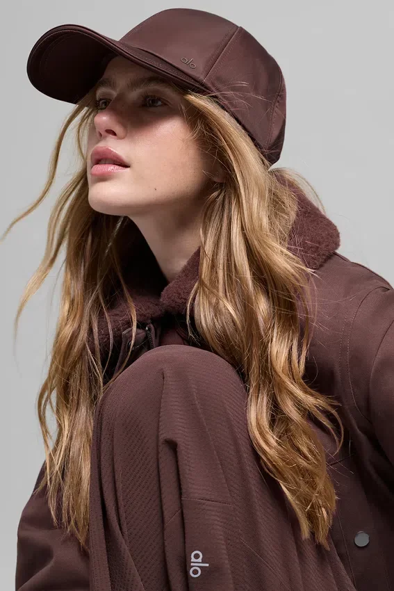 Saten Off-Duty Şapka - Brownstone