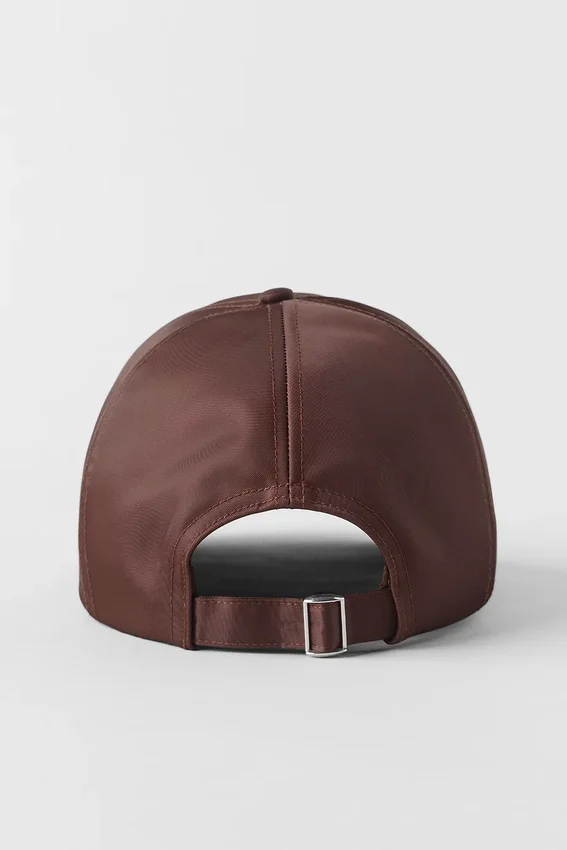 Saten Off-Duty Şapka - Brownstone