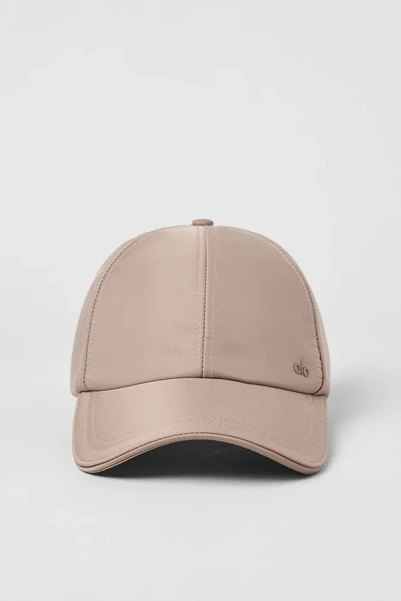 Saten Off-Duty Şapka - Taupe Saten