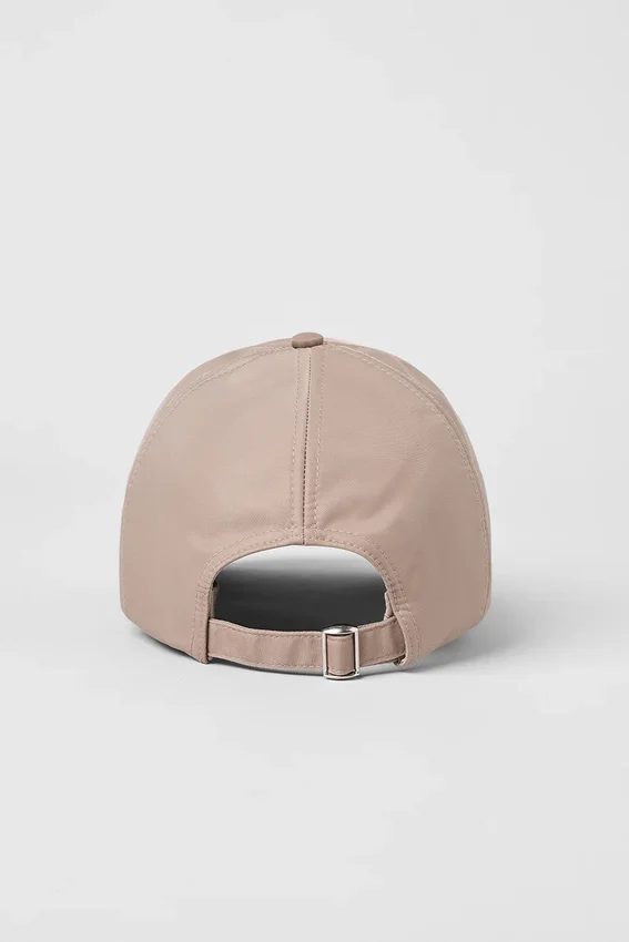 Saten Off-Duty Şapka - Taupe Saten
