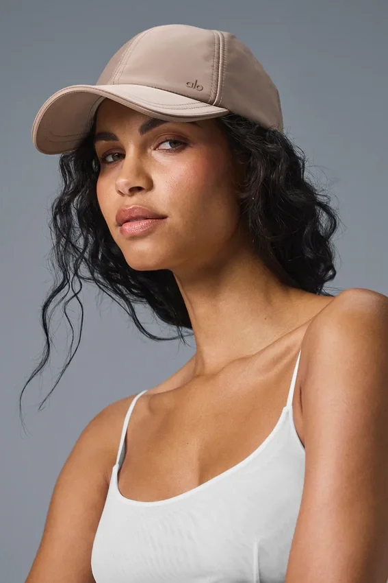 Saten Off-Duty Şapka - Taupe Saten