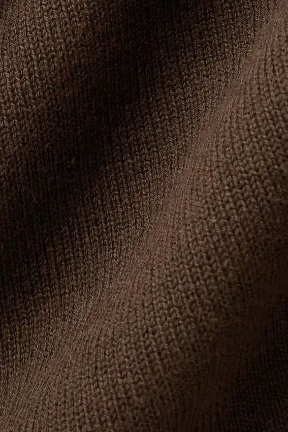 Scholar Örme High-Waist Kargo Pantolon - Espresso