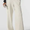 Scholar Örme High-Waist Kargo Pantolon - Fildişi