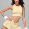 Seamless Delight Yüksek Boyunlu Sütyen - Mum Işığı Sarısı
