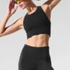 Seamless Delight Yüksek Boyunlu Sütyen - Siyah
