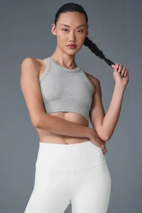 Seamless Delight Yüksek Boyunlu Sütyen – Spor Gri