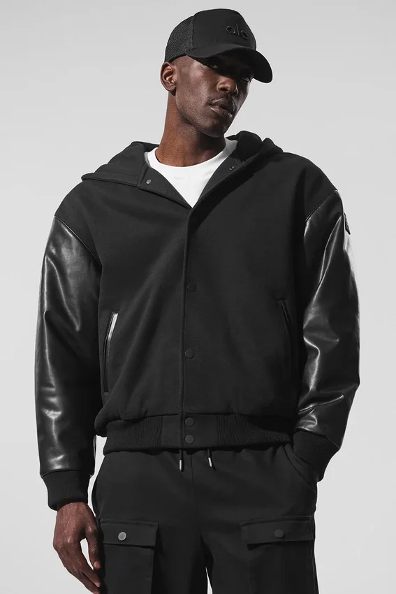 Select Kapüşonlu Bomber Ceket - Siyah