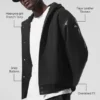 Select Kapüşonlu Bomber Ceket - Siyah