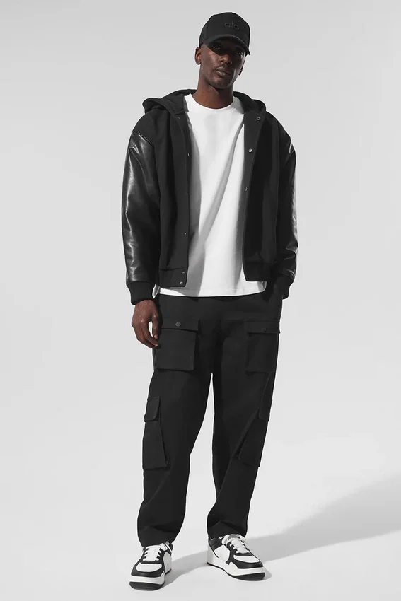 Select Kapüşonlu Bomber Ceket - Siyah
