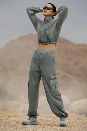 Sheer Game Time Geniş Paça Tayt - Lunar Grey