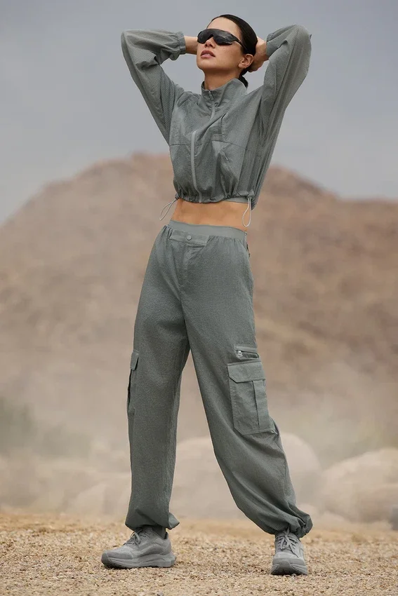 Sheer Game Time Geniş Paça Tayt - Lunar Grey