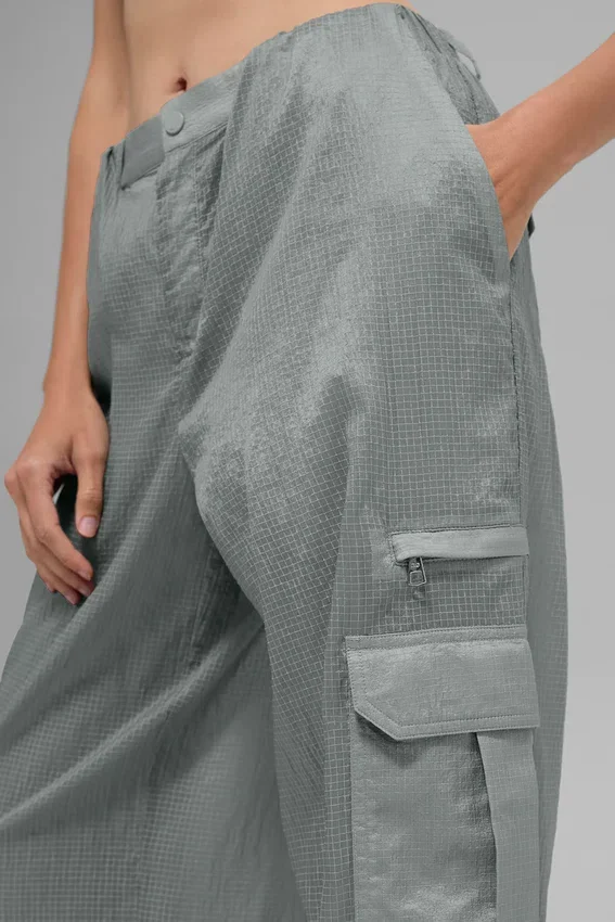 Sheer Game Time Geniş Paça Tayt - Lunar Grey