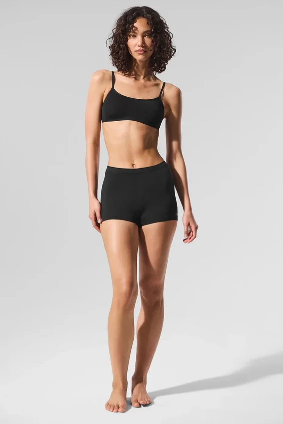 Sheer Glow Boyshort - Siyah