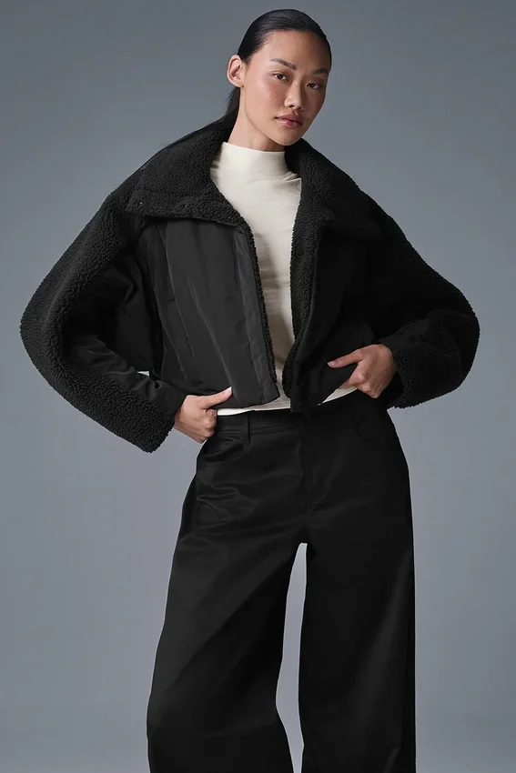Sherpa Cozy Escape Puffer - Siyah/Siyah
