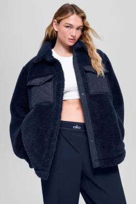 Sherpa Edge Shacket - Lacivert