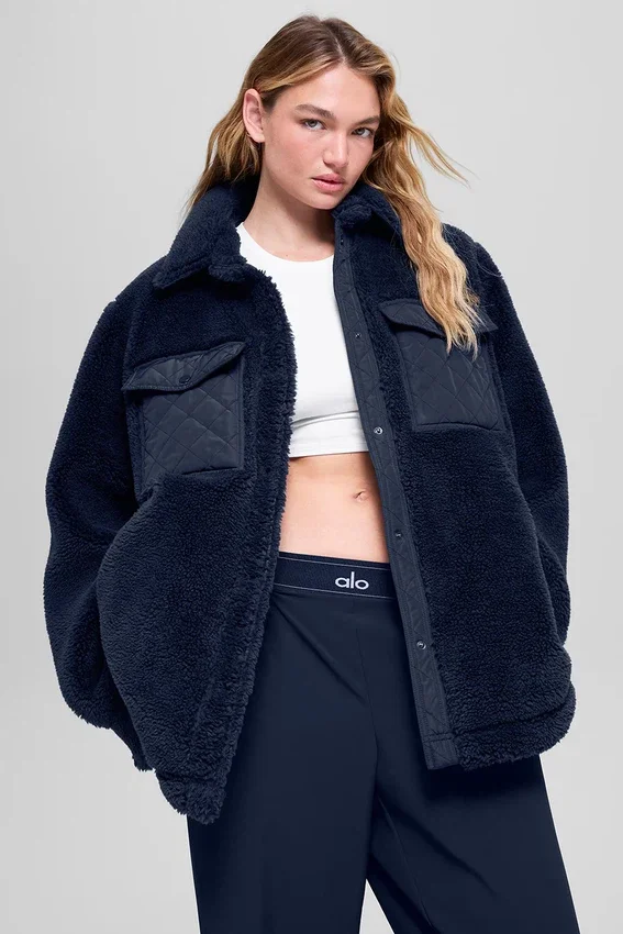 Sherpa Edge Shacket - Lacivert