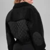 Sherpa Kenarlı Bomber Ceket - Siyah
