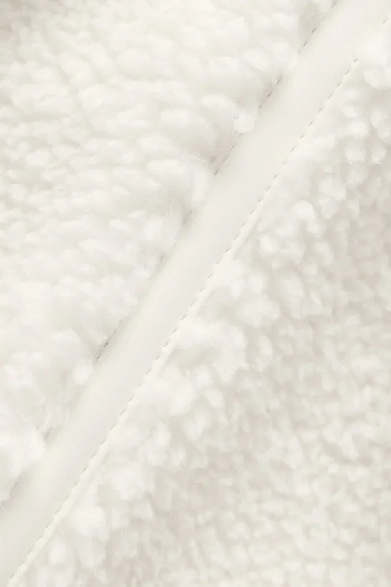 Sherpa Kısa Slope Side Ceket - Fildişi