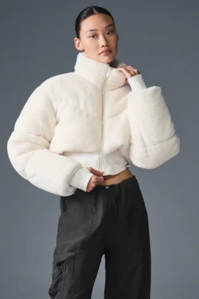 Sherpa Main Act Korsajlı Puffer - Fildişi