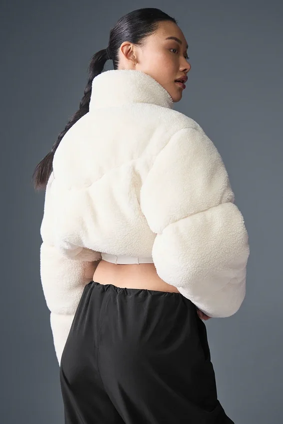 Sherpa Main Act Korsajlı Puffer - Fildişi
