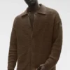 Shift Knit Düğmeli Uzun Kollu - Espresso