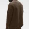 Shift Knit Düğmeli Uzun Kollu - Espresso