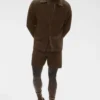 Shift Knit Düğmeli Uzun Kollu - Espresso