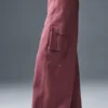Show off Kargo Geniş Paça Pantolon (Normal) - Bordo Trüf
