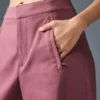 Show off Kargo Geniş Paça Pantolon (Normal) - Bordo Trüf