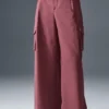 Show Off Kargo Geniş Paça Pantolon (Uzun) - Bordo Trüf