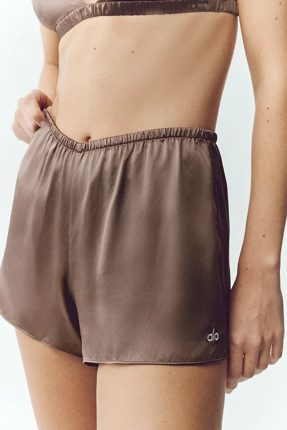 Silk Luminous Şort - Alpine Cocoa