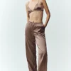 Silk Luminous Pantolon (Normal) - Alpine Cocoa