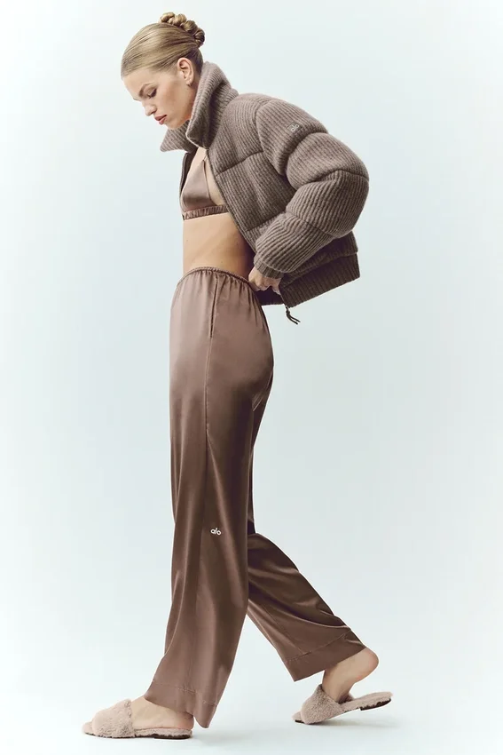 Silk Luminous Pantolon (Normal) - Alpine Cocoa