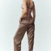 Silk Luminous Pantolon (Normal) - Alpine Cocoa