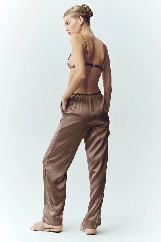 Silk Luminous Pantolon (Normal) - Alpine Cocoa