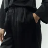 Silk Luminous Pantolon (Uzun) - Siyah