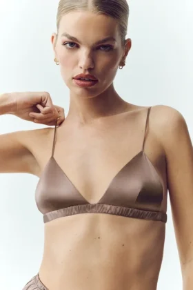 Silk Luminous Sütyen - Alpine Cocoa