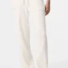 Snuggle Up Kazak High-Waist Geniş Paça Pantolon - Fildişi